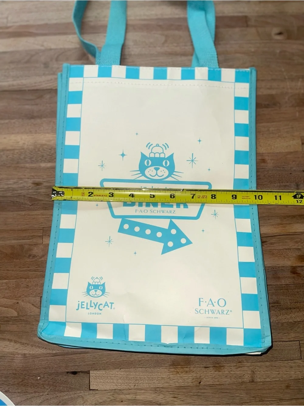 Jellycat Aqua and Cream Diner Tote